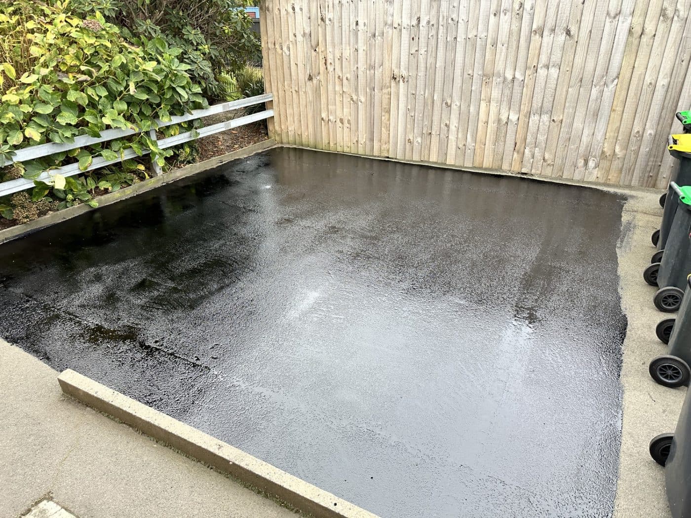 Renewed car park corner